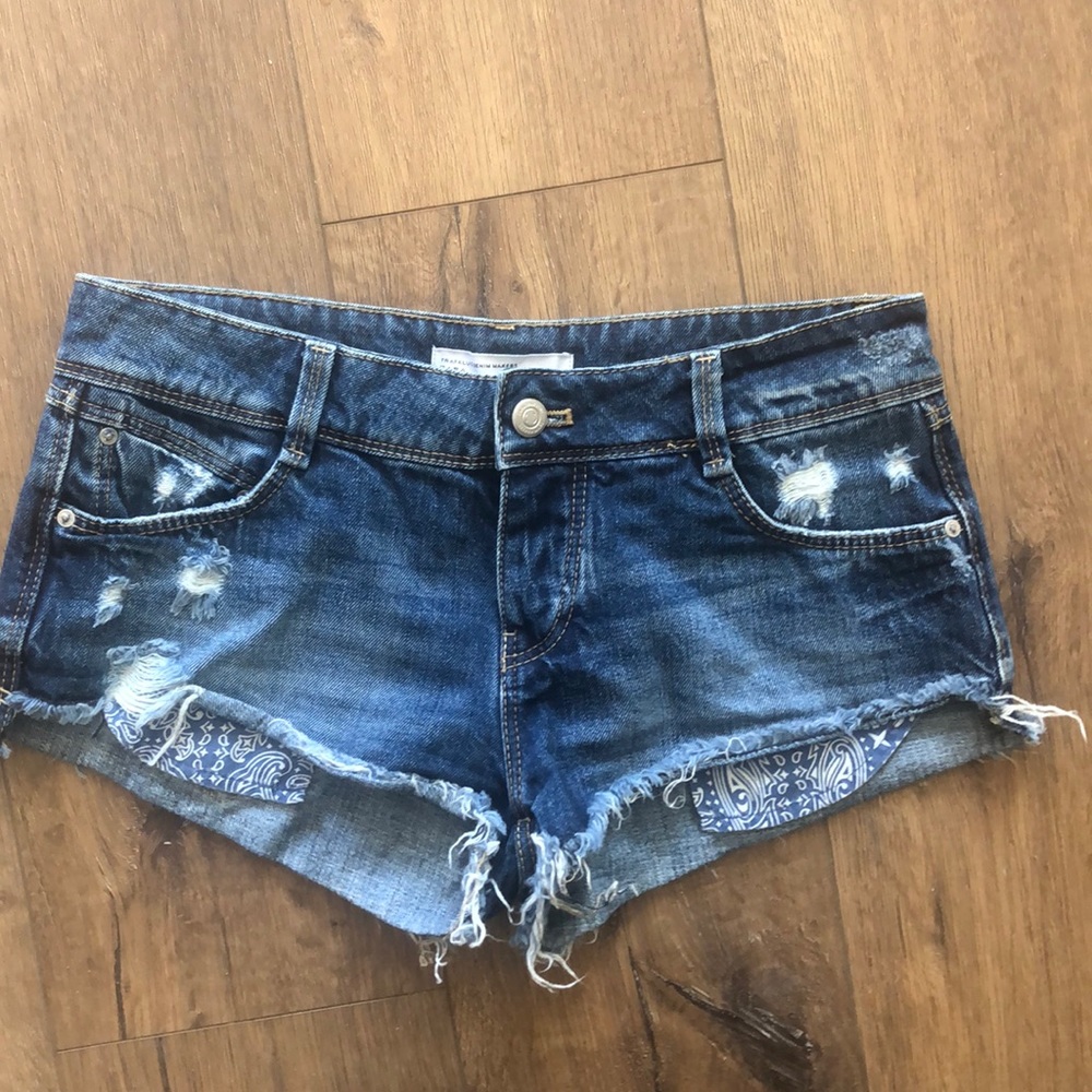 Zara denim shorts.